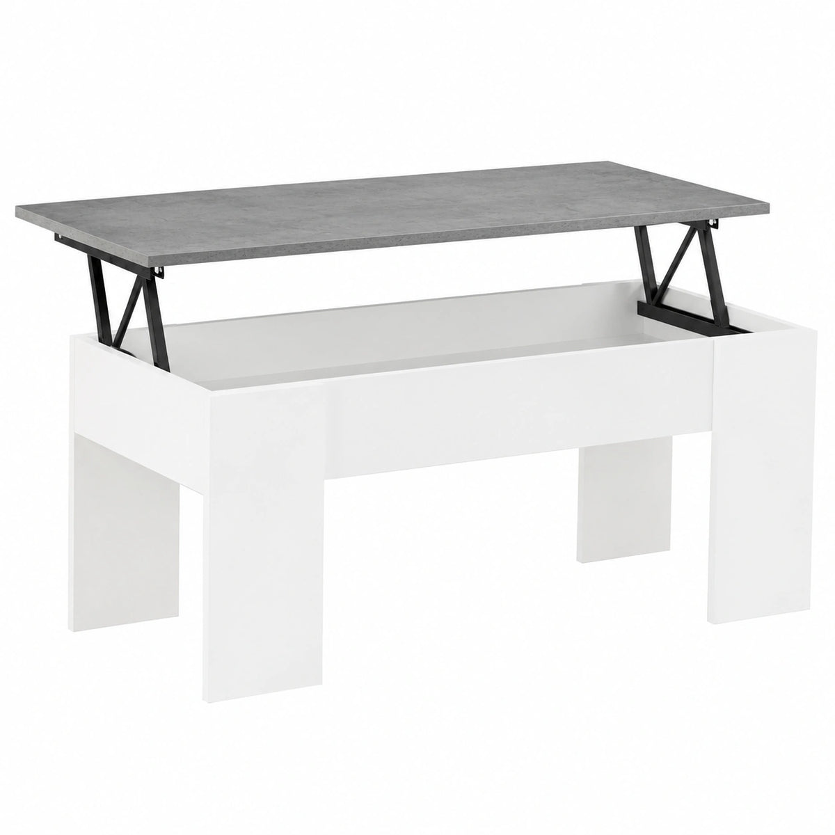 Table basse, coloris blanc, pour le salon