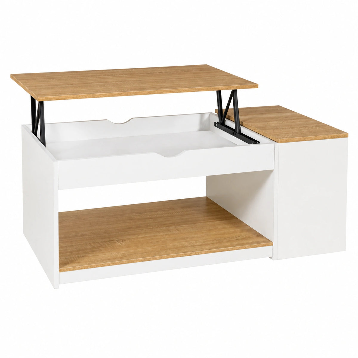 Coffre de rangement extérieur, coloris blanc, pour la terrasse ou le jardin