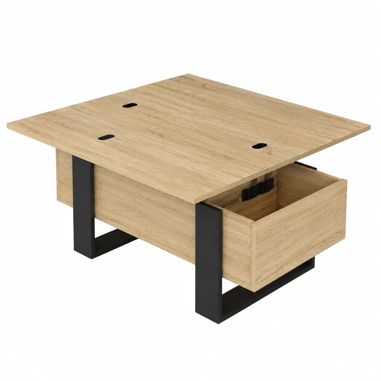 Table à manger, convertible, coloris noir, pour la salle à manger