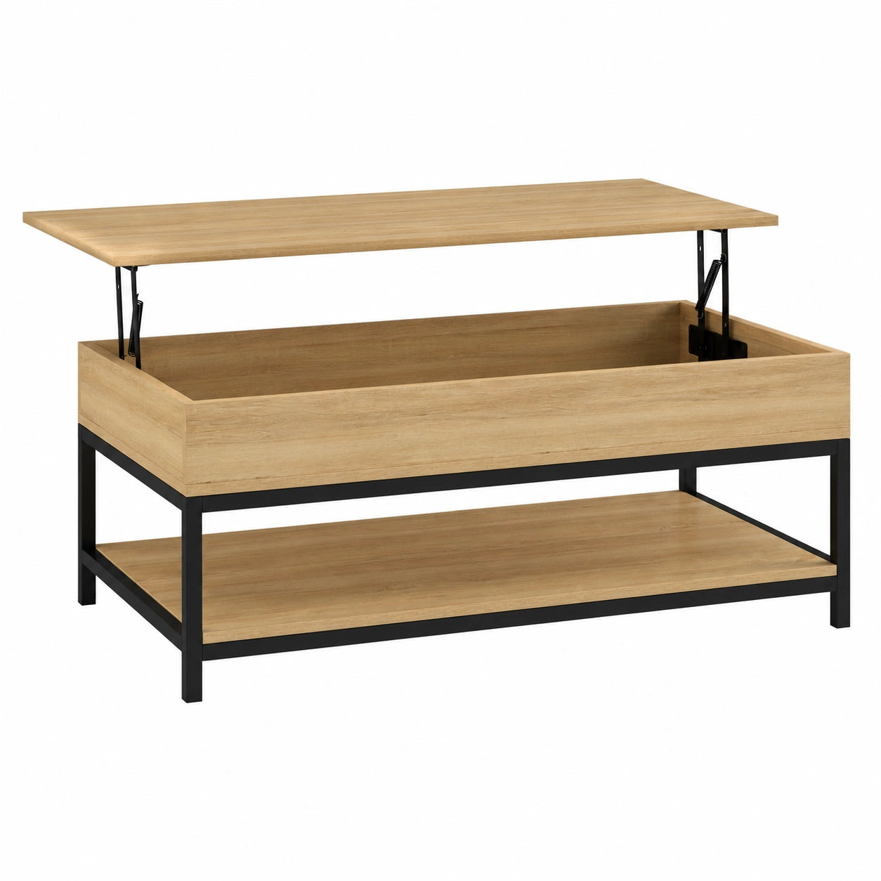 Table basse, avec étagères, pour le salon