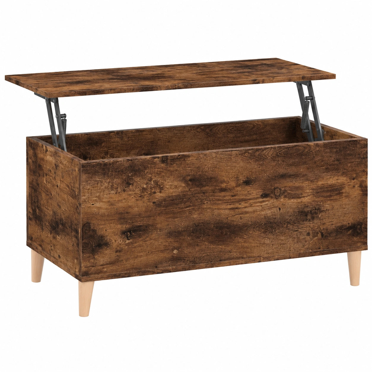 Bureau, en chêne, avec rangement, 90 x 44,5 x 45 cm, pour l’espace de travail