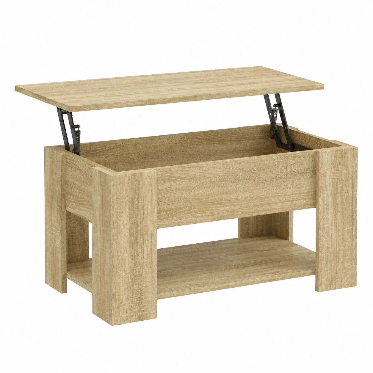 Bureau, en chêne, avec rangement, 79 x 49 x 41 cm, pour l’espace de travail