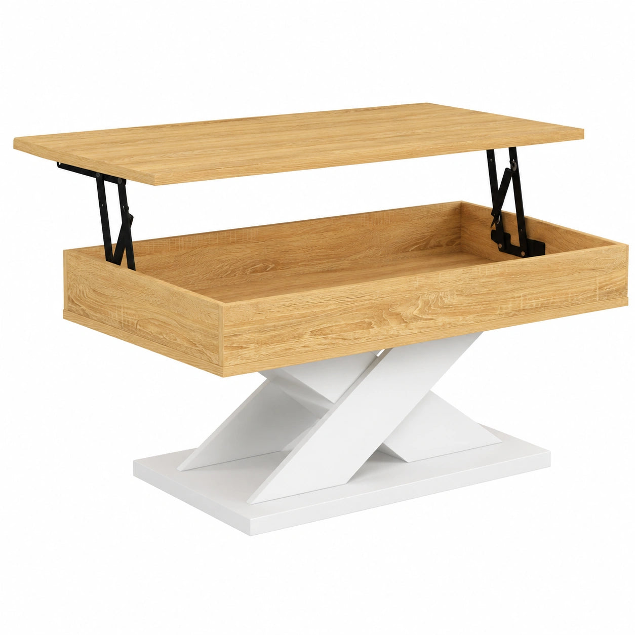 Table basse, coloris blanc, pour le salon