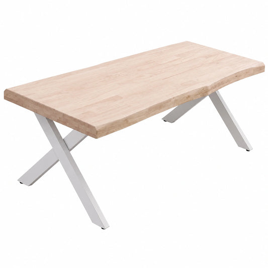 Table basse, en chêne et métal, pour le salon