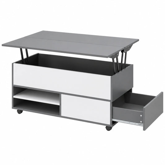 Table à manger, réglable, avec rangement, avec tiroirs, pour la salle à manger