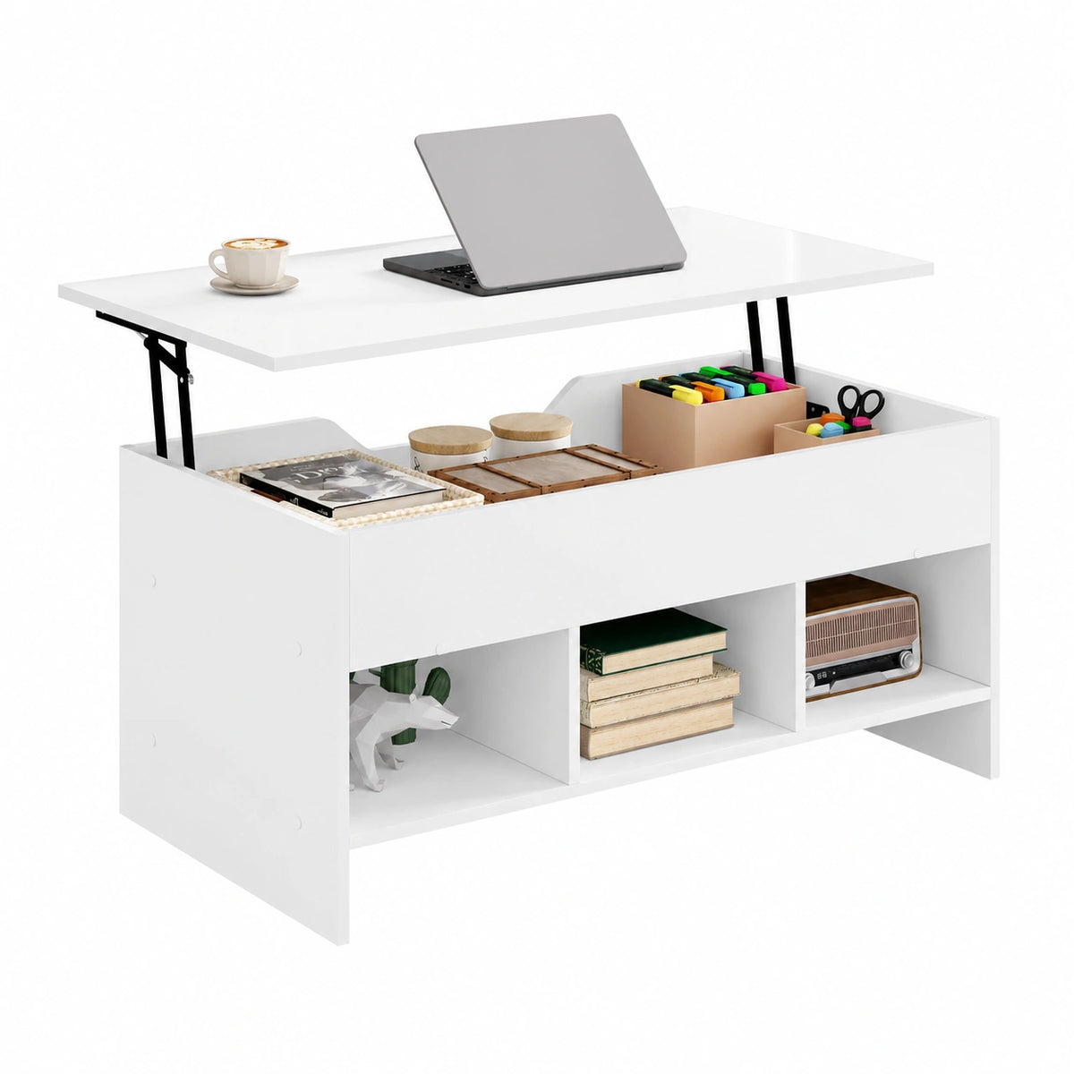 Table basse, avec rangement, pour le salon