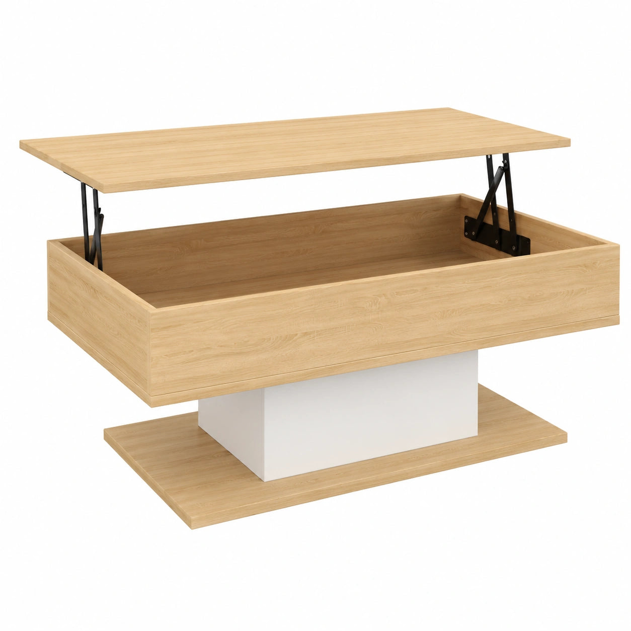 Table basse, coloris blanc, pour le salon