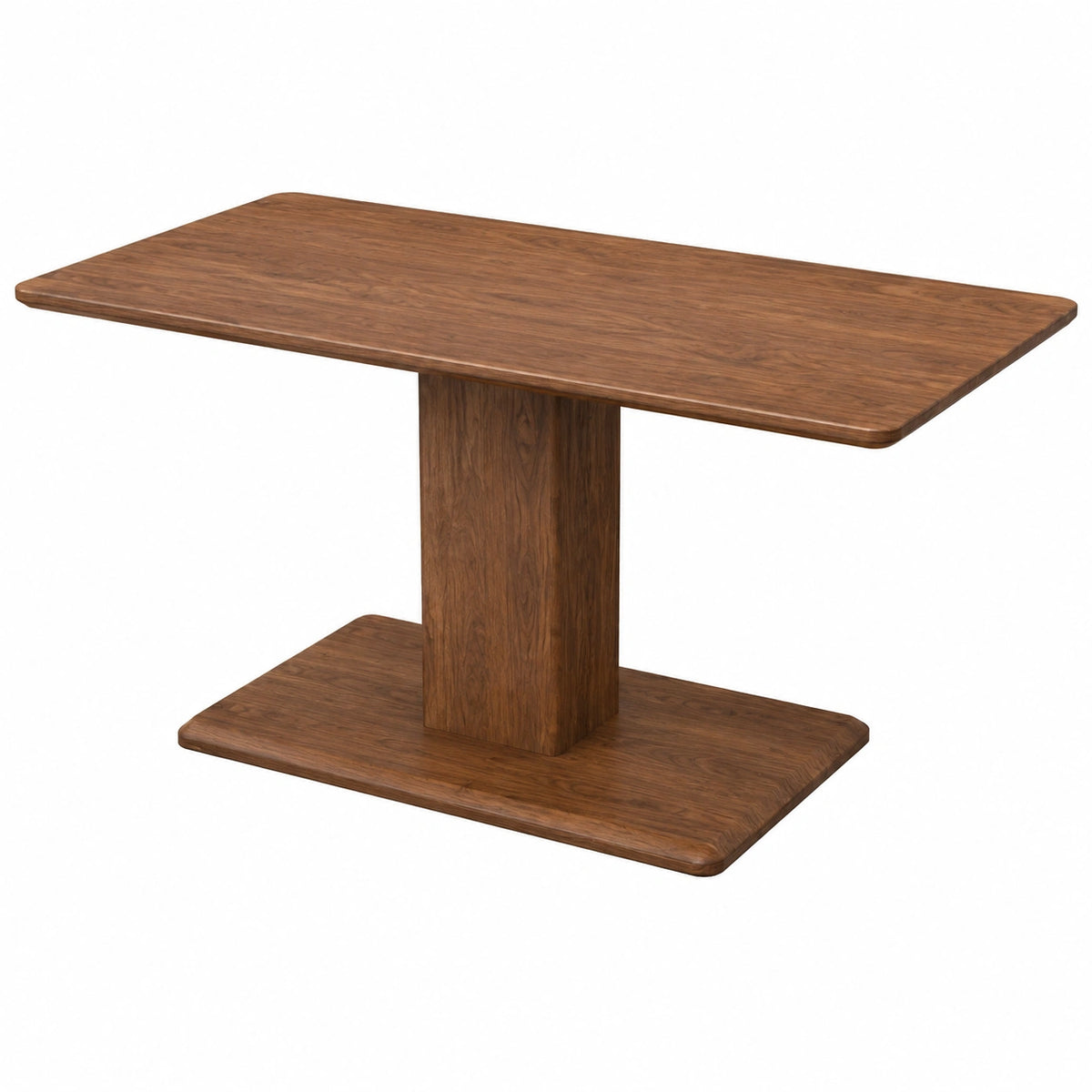 Table basse, en chêne et noyer, 120 x 60 x 47 cm, pour le salon