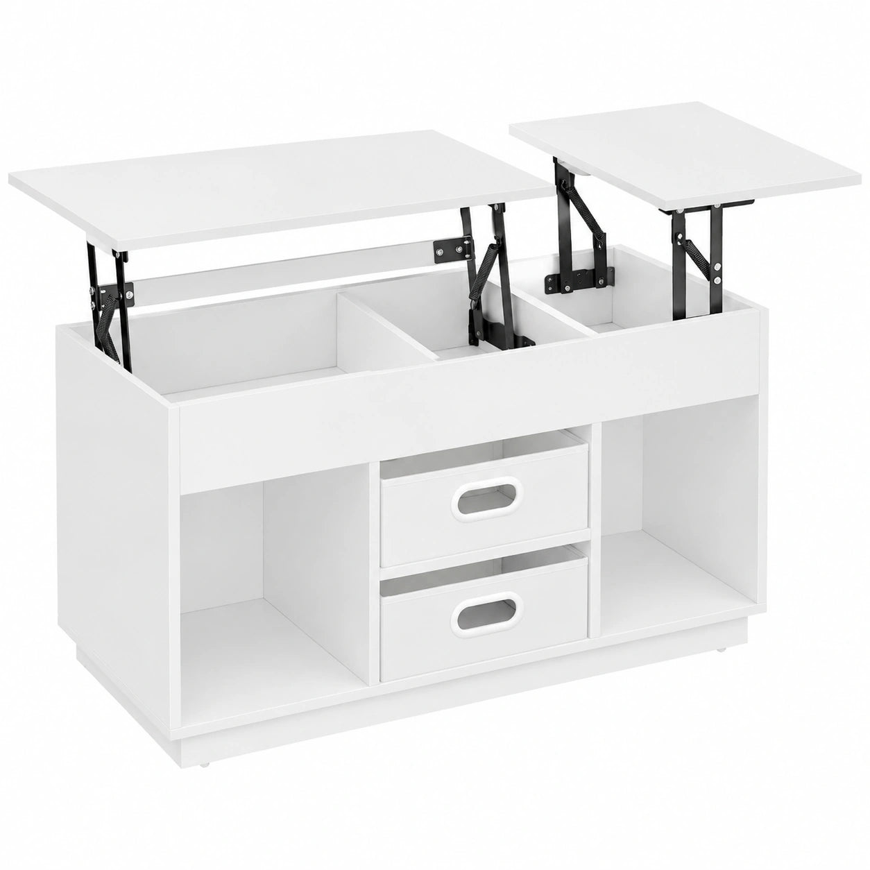 Bureau, avec rangement, avec tiroirs, coloris blanc, pour l’espace de travail