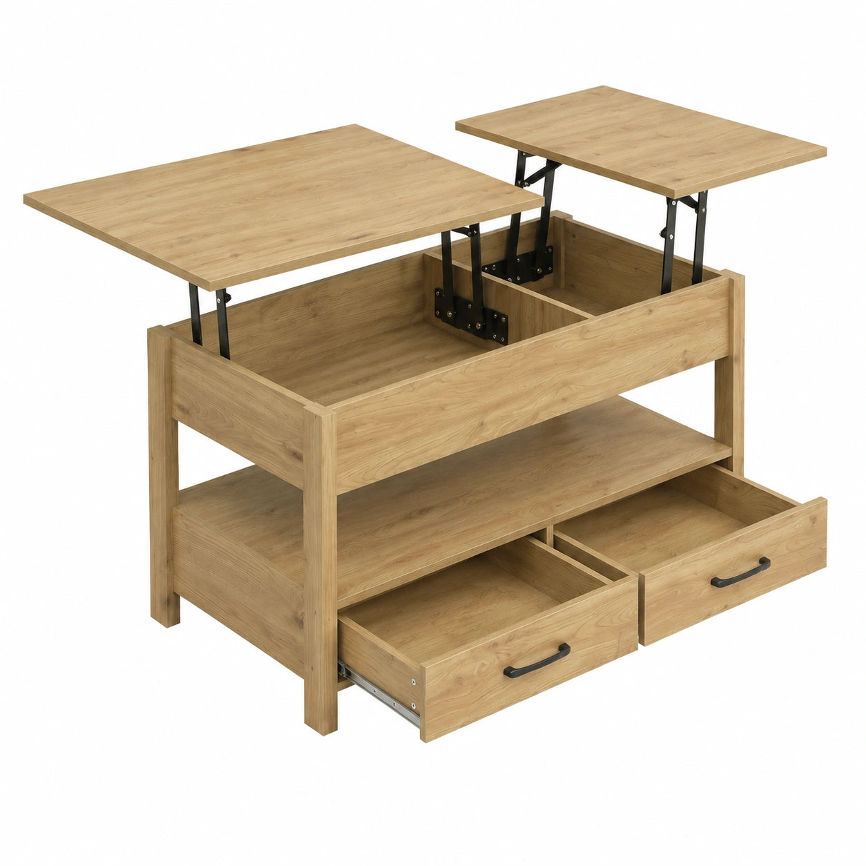 Table basse, réglable, avec rangement, avec tiroirs, pour le salon