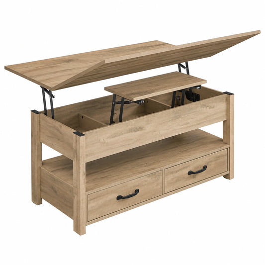 Bureau, avec rangement, avec tiroirs, coloris marron, pour l’espace de travail